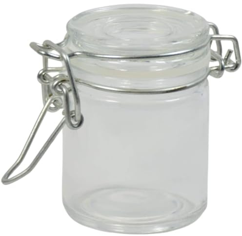 48x Barattoli in vetro con chiusura ermetica portaconfetti 50ml