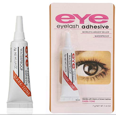 Pestañas pegamento resistente al agua fuerte adhesivo blanco claro y de tono oscuro Negro latigazo del ojo