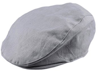 Bienzoe Pojkar Newsboy Bagare Hatt: Barn Bomull Linne Golf Utstyrsel Keps Denim 6/8