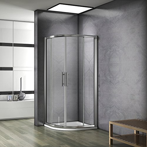 90X90X195cm Porte coulissante Paroi de douche accès d'angle cabine de douche verre anticalcaire