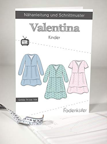 Fadenkäfer Papierschnittmuster Kleid Valentina Kinder