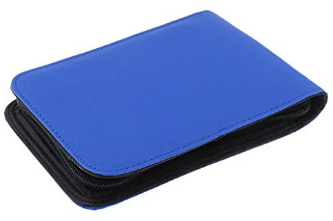 1 Stück Stifteetui Große Kapazität Stifthalter Stifttasche Aufbewahrung für 12 Stifte Blau/Offwhite - Blau, 12 x 7 x 3 cm