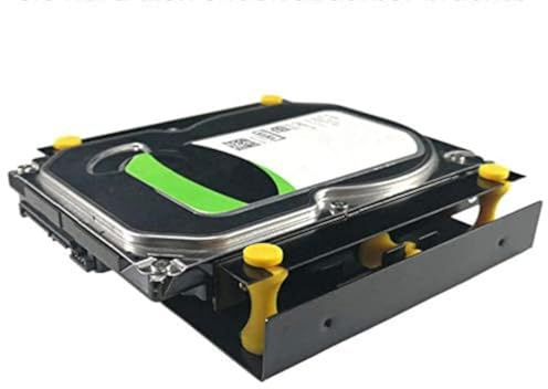 MEETOOT 3.5 inch Hard Disk Shock Absorber Bracket with Mounting Screws for PC Case 3.5 HDD to 5.25 DVD ROM Bay Mounting Adapter