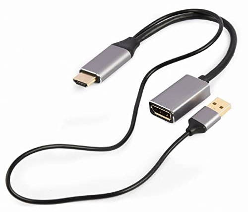 Gembird Aktiver 4K-HDMI-Adapter, Stecker auf Splitter, weiblich, Schwarz
