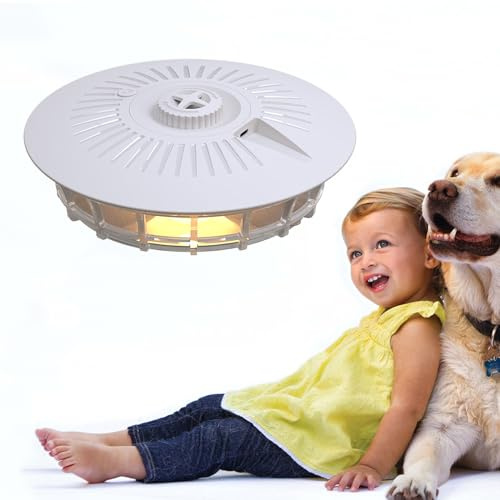 YUNYODA Trappola per pulci, Lampada elettrica antipulci a 4 modalità, Trappola per Mosche per scarafaggi, Lampada antipulci Non tossica per Il Controllo dei parassiti Interni ed Esterni
