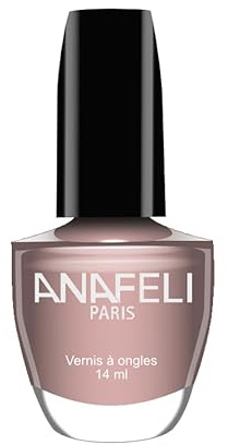 Vernis à Ongles ANAFELI - Taupe nacré n° 54- Pinceau large pour une application facile