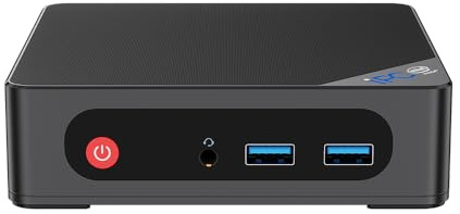 Beelink IPC-G - Mini PC Industriel sans Ventilateur avec Win 11 Pro, Intel N4020, UHD 4K, 8 Go DDR4, 128 Go eMMC, Emplacement SSD M.2 NVMe, Wi-FI 5 AC, 2X Gigabit LAN, Bluetooth, HDMI, Display Port