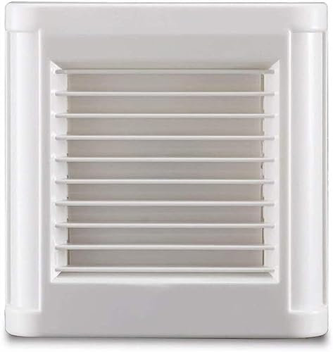 GPECTIFO Ventola di Scarico silenziosa, Ventola di Ventilazione, Ventola di Scarico Quadrata Bianca o a Parete for Finestra di Vetro del Bagno