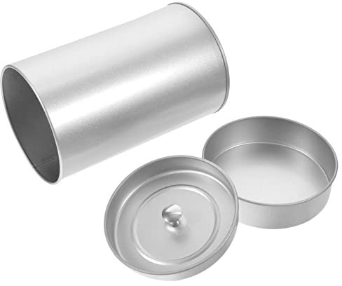 Parliky Teebehälter Aus Weißblech Mit Luftdichtem Deckel Für Teeblätter Als Vorratsdose Für Lebensmittel Geeignet Praktisch Für Zuhause Büro Und Reisen