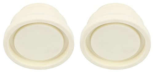 Lot de 2 embouts de rechange en caoutchouc pour échelle de piscine creusée Blanc Diamètre inférieur 39 mm