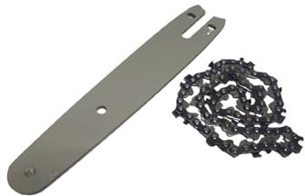 OISE ART STORE Trade Shop - Kit Barra + Catena 4 Ricambio da 4 Pollici per Mini Motosega A Batteria -