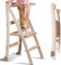 Holz Lernleiter Montessori platzsparend: Klappbare Lernleiter, Hocker für Kinder, Faltbare Kindertreppe, Lernleiter mit Kippschutz