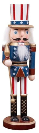 Ornements De Casse-noisette En Bois - Noisette En Bois Festive, Ornements De Casse-noisette Traditionnels | 25 Cm / 9,84I, Noisette En Bois Ornements Festives Casse-noix Traditionnels Américain