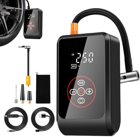 Compressore Aria Portatile Gonfiatore Pneumatici Spegnimento Automatico