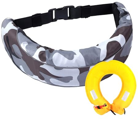 Bolsa de cinturón inflable - Cinturón de cintura inflable manual - Accesorios de seguridad reutilizables para kayak, canotaje, surf, paddleboarding, vela y natación