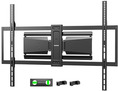 monTEK Ultra Slim TV Wandhalterung bis 85 kg für 50-100 Zoll Fernseher | Schwenk & Neige & Ausziehbare TV Halterung mit Gelenkigen Doppelarmen, MAX VESA 800x600 mm