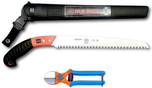 KIT GIARDINAGGIO DUE BUOI CON FORBICE FORGIATA DOPPIO TAGLIO 133/20 E SEGHETTO DA POTA RS210/30