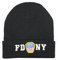NYC FACTORY FDNY Wintermütze Herren Schwarz & Weiß, Einheitsgröße