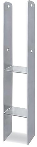 Gartenpirat® - Anclajes en H para postes 90 x 90 mm, espesor de 6 mm