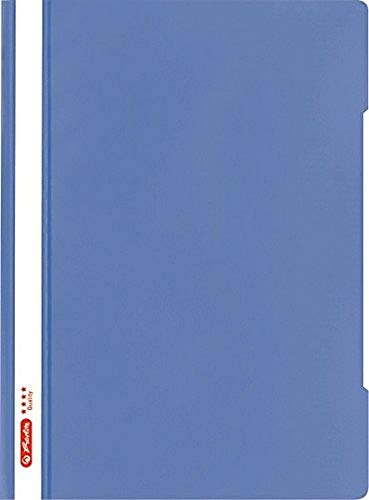 Herlitz snabblöjd kvalitet med transparent framlock baltic blue