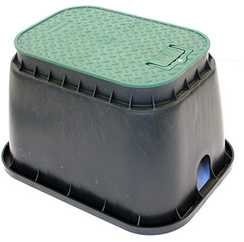 Verdone RAIN Ventilschacht Standard - Ventilbox Ventilkasten Verteilerkasten für bis zu 4 Magnetventile, Wetterbeständige Schutzbox für Bewässerungssysteme, UV-beständig, Frostsicher