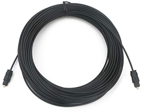 Pxyelec 30M/98 ft Black TOSLINK Digital Optical Audio Cable - Fiber Optic Audio Cable for Home Theater, gaming systems TV with High-Speed Digital Connection