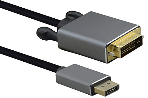 Helos Câble de raccordement DisplayPort mâle vers DVI Premium Noir 1 m