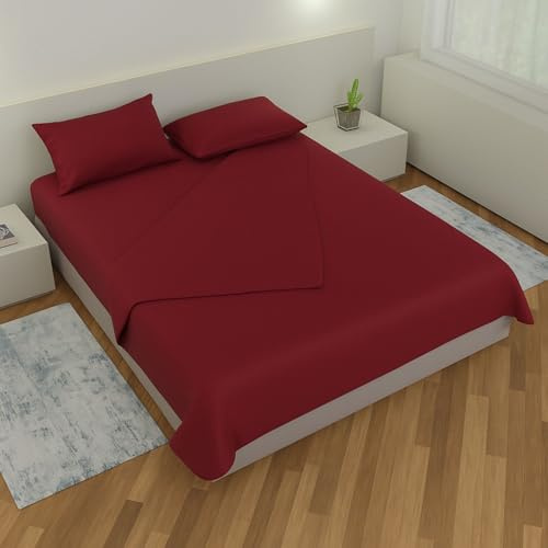 Leonardo Home - completo matrimoniale da Letto in cotone - compreso nel completo 1 lenzuolo - 2 federe per cuscini standard - 1 sotto con angoli
