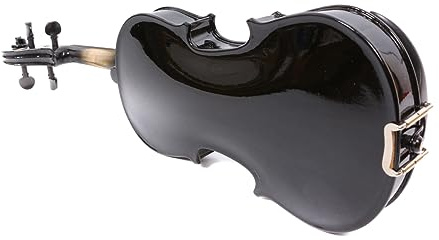 Generic 40,6 cm Viola in voller Größe Schwarz Ahorn Fichte Holz Ebenholz Beschläge mit Bratsche Fall Bogen