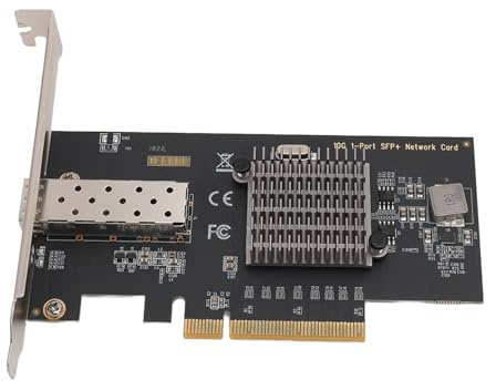 Tarjeta de Red PCIE de 10 GB, Resistente Al Desgaste, Chip Potente, Velocidad Rápida, con de Refrigeración Eficiente, para Servidores y Aplicaciones de Alto Ancho de Banda