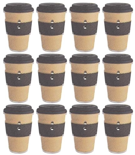 The Lord of the Tools 100pcs Coffee Cup Design Button 15x25mm 2 Hole Sewing Fasteners Button Milky Tea Cup Wooden Button for Clothing Handicrafts Artworks