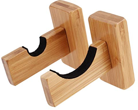 NULYLU Baseballschläger Wandhalter Aus Massivem Bambus Horizontale Wandhalterung Mit Filzschutz Für Softball Hockeyschläger Langlebiges Display Rack in Khaki Für Dekorative Wand