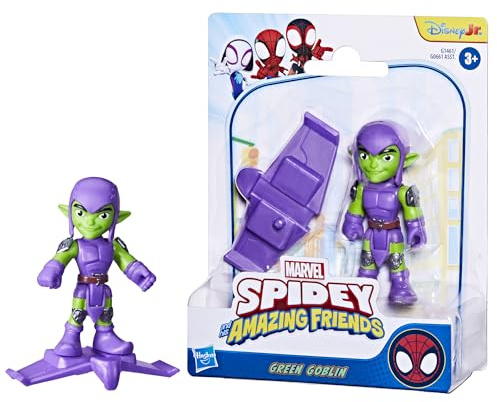 Hasbro Marvel, Spidey e i Suoi Fantastici Amici, Green Goblin, Giocattolo con Accessorio
