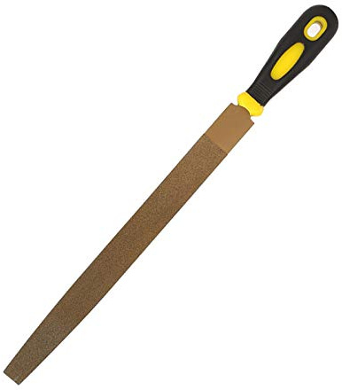 KIMISS Escofina Plana, Limas para Soldar de 6 a 12 Pulgadas para Planos Duros, Limas Soldadas con, Herramientas Eléctricas, de Jardín y Manuales, Afilar Metales, Moler, Tallar en G 12