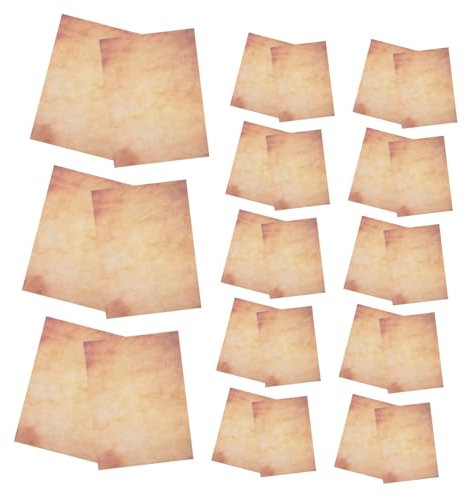SEWACC 50pcs Vintage Letter Paper Lined Letter Scrapbook Paper for Printing Double-Sided for Art Craft Projects