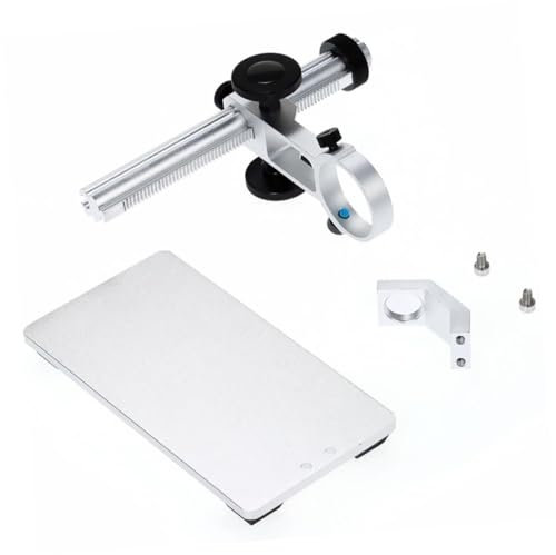 Ciieeo 1 Stück Aluminiumlegierung Mikroskop Stativ Verstellbarer Halter für Digitale Mikroskope für USB Av Modelle Stabil Stoßfest Installieren Höhenverstellbar