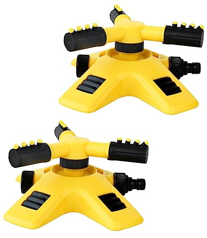 Toddmomy Arroseur de Jardin Rotatif 360 Degrés 2pcs en Plastique Réglage de Portée et Dispositif D'économie d'eau pour Pelouse et Jardin