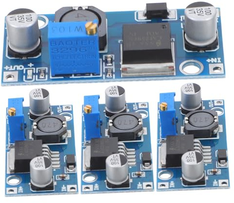 SHINEOFI 4 Pezzi Regolatore Di Tensione Convertitore Dc-dc Modulatore Di Alimentazione Regolabile Basso Rumore Uscita Per Dispositivi Elettronici