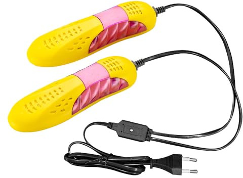 Secador Zapatos, Zapatos Calentador, Secador de Pies, Secador de Botas Eléctrico, Desodorante con Olor Deshumidifica el Dispositivo Calentador de Zapatos, Portátil del Hogar Eléctrico,Amarillo