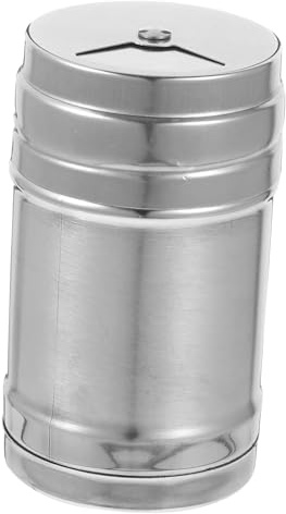 VICASKY Barattolo Per Condimenti e Distributore Di Spezie in Acciaio Inossidabile 9,5x5,3 Cm, Contenitore Multiuso Per Cucina e Barbecue, Shaker Versatile Per Spezie Da Tavola e Campeggio