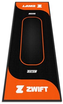 SIXTEN Tapis Home Trainer Vélo Zwift 65x180 - Antivibrations et Antibruit - Vélo d'Intérieur - Durable