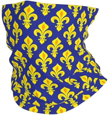 GTTDFASJ Bandanas Multifonctionnels Fleur de lys Fleur de lys Bandana Cache-cou Hommes Femmes Hiver Ski Randonnée Écharpe Guêtre Couverture du visage