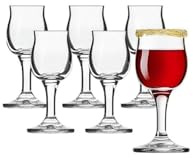 KIAPPO Liquor Glasses Set - 6-Piece Shot Glasses Set Made of Thick Glass, 25 ml - Robust and Dishwasher Safe - Stylish Bar Glasses for Liquors, Shots, Digestifs & Gift Idea