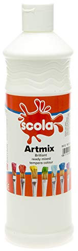 Scola Artmix Posterfarbe, 600 ml, weiß