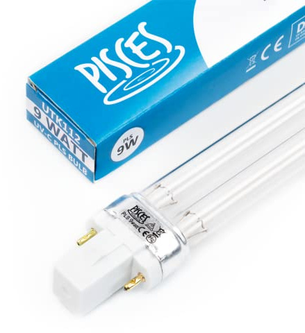 Pisces 9w (watt) PLS Replacement UV Bulb Lamp for Pond Filter UVC