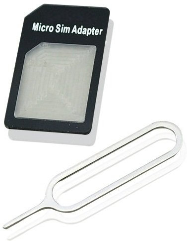 NOVAGO® Kit Adaptateur Micro-SIM(Cristal) - convertit la Carte SIM du Format Micro au Format Standard iPhone 4/4S,iphone3, iPod, iPad