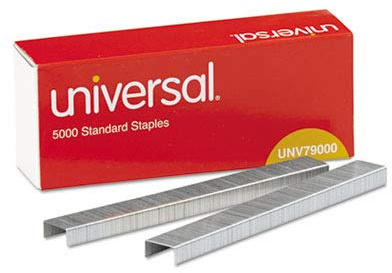 (6 Pack Value Bundle) UNV79000VP Standard Chisel Point 210 Strip Count Staples, 5,000/Box, 5 Boxes per Pack