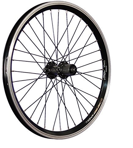 20 Zoll Hinterrad Grünert Dynamic4 Hohlkammer Shimano FH-QC300 7-11 Disc V-Brake schwarz