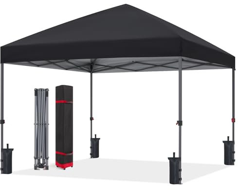Abccanopy Tenda parasole, gazebo, da esterno, facile elevamento,10x10 serie blocco centrale