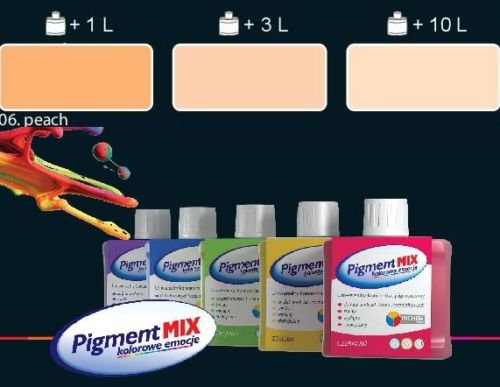WALL PAINT COLOURANT PIGMENT PAINT COLOUR INTERIOR & EXTERIOR DYE (Peach)